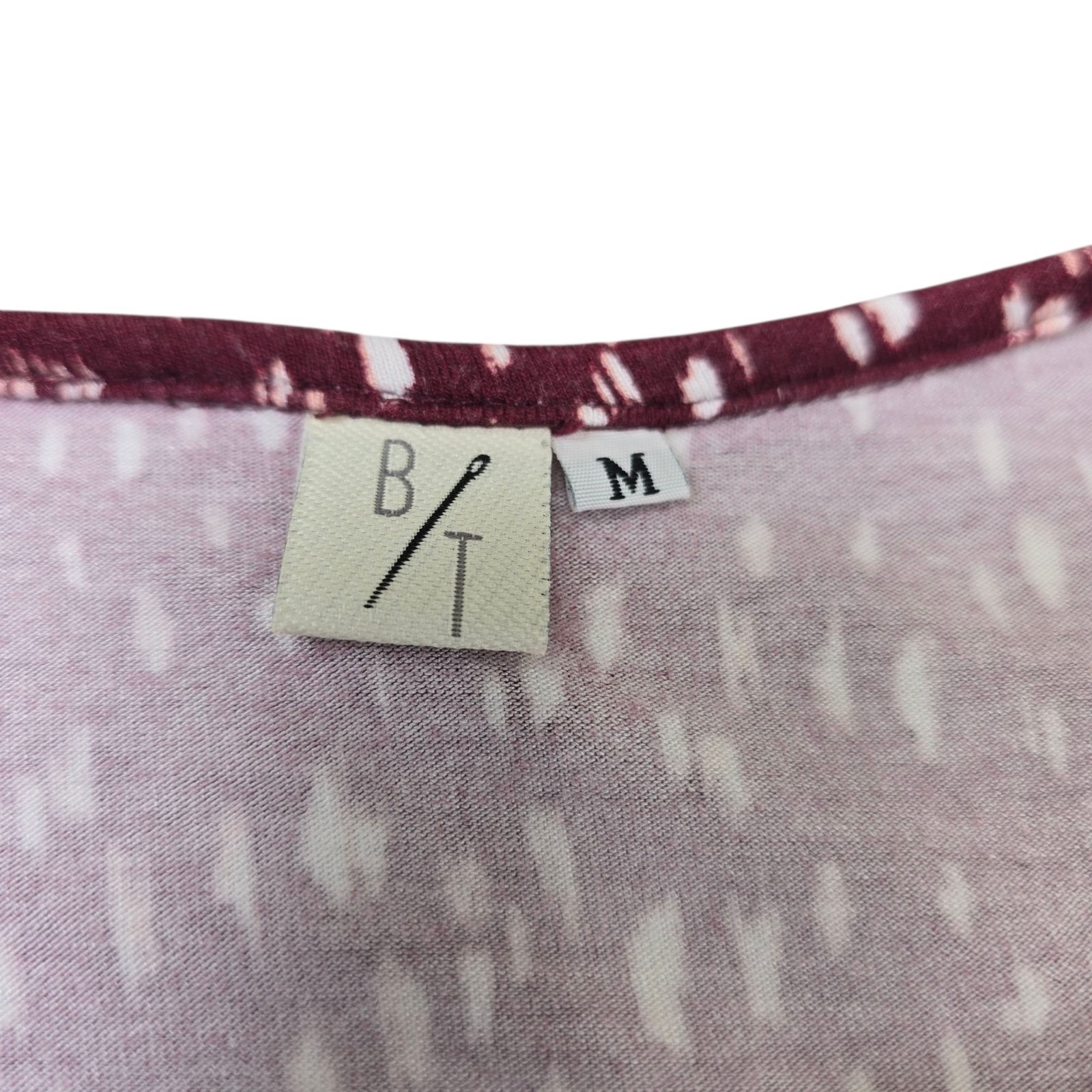 B/T By Tavi Fair Trade Patterned Dress Long Sleeve Knee Length Size M Boutique — image 4 of 6